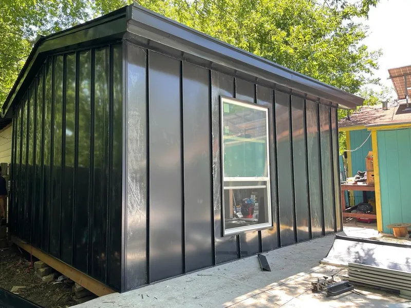 Black standing seam metal wall panels for Roof Inspection in Hoboken